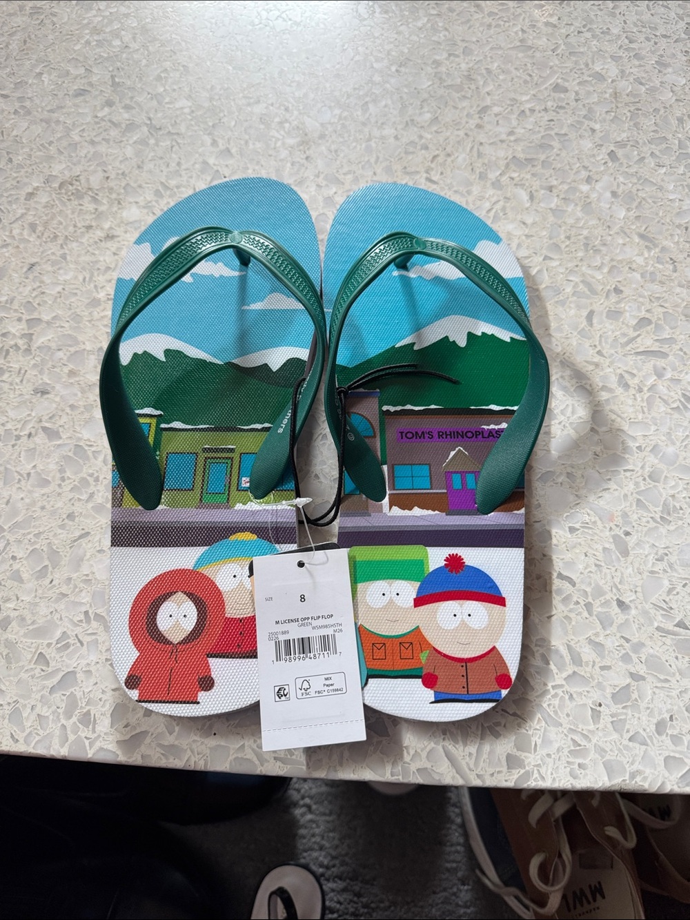 South Park Flip Flops